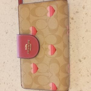 Coach phone holder/wallet wristlet